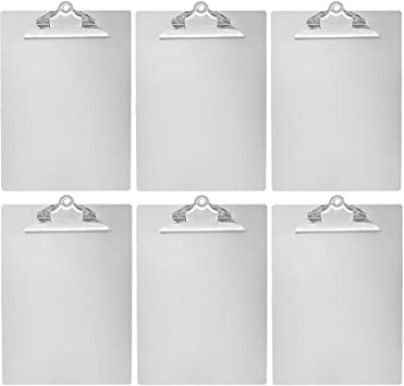 Amazon Basics Portapapeles de aluminio,