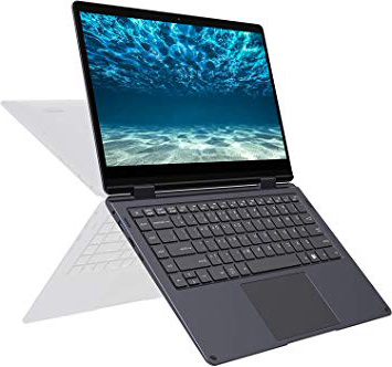 XIDU PhilBook MAX - Ordenador Portátil 2 en 1 de 14.1", Portátil Convertible 360 °, Pantalla Táctil FHD (Intel E3950, 8GB RAM, 128GB SSD, Windows 10) Teclado Retroiluminado, Gris Estrella