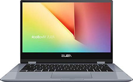 ASUS VivoBook Flip 14 TP412UA-EC175T - Ordenador portátil de 14" FullHD (Intel Core i3-7020U, 4GB RAM, 128GB SSD, Intel HD 620, Windows 10) plata azul - Teclado QWERTY Español