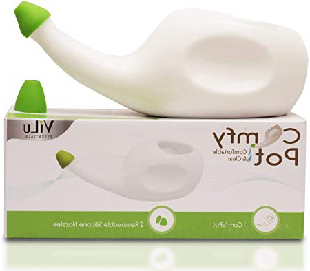 Enjuague nasal de cerámica ergonómica ComfyPot | Presión natural, tratamiento de congestión e infección