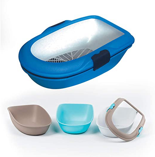 Stefanplast FURBA Arenero para Gatos con colador, 39 x 59 x 22 cm