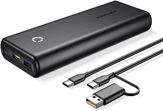 POWERADD EnergyCell 20000mAh Powerbank con Power Delivery, PD18W Batería Externa con Puerto USB C, Carga Rápida para iPhone,Samsung,Huawei y Otros Dispositivos Inteligentes- Negro