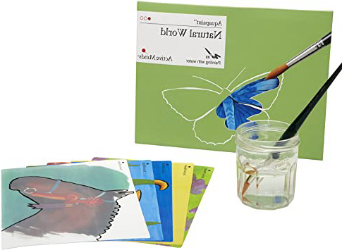 Active Minds La Naturaleza Aquapaint: Pintura de Agua Reutilizable / Actividad artística para Personas ancianas con Demencia / Alzheimer’s