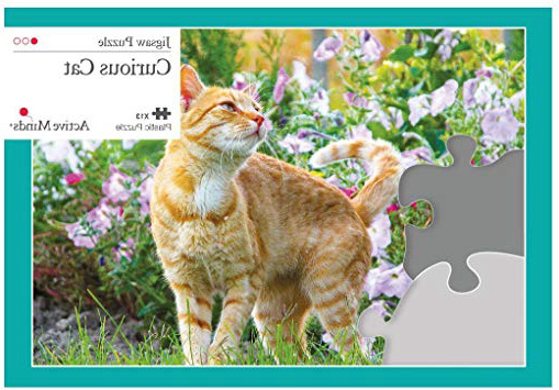 Active Minds Gato Curioso Puzle de 13 Piezas diseñado para Personas ancianas con Demencia / Alzheimer’s
