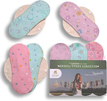 Natissy Salvaslips de tela reutilizables,