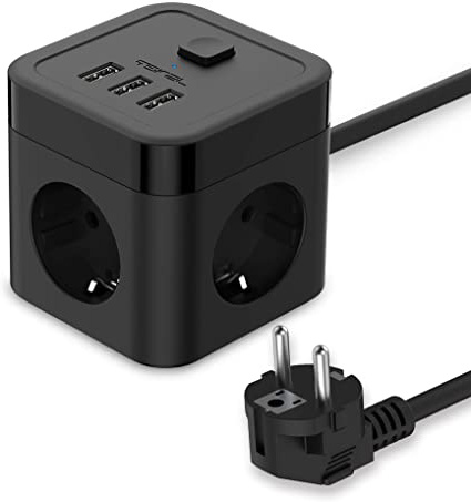 JSVER Cube Regleta Enchufe con