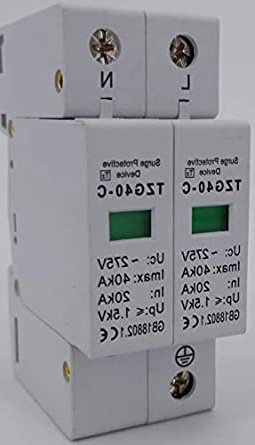 Protector Sobretensiones Transitorias Monofasico AC SPD 2P 20KA ~ 40KA 230VV