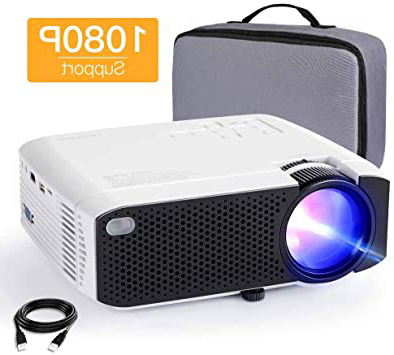 Proyector APEMAN 3800 Lúmen Mini Proyector Portátil LCD Proyector de Cine en Casa 50000 Horas Soporte de Pantalla 1080P HDMI / VGA / USB / SD / AV (Bolsa de Transporte incluida)