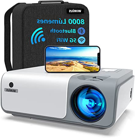 Proyector WiFi Bluetooth 8000 Lúmenes,