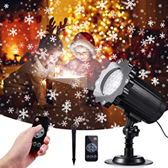 VOKSUN Proyector de Nieve Navideña,