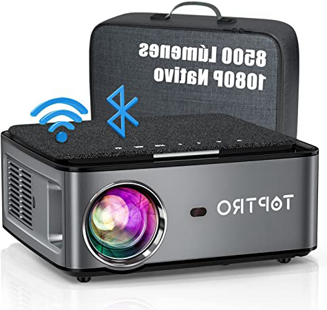 Proyector WiFi Bluetooth 1080P, 8500