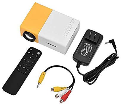 Zerone Home Cinema Proyector HD 1080P Portátil Mini Proyector LED para Multimedia Home Cinema Proyector de Película Soporte para AV/USB/HDMI/TF Entrada para Home Entertainment