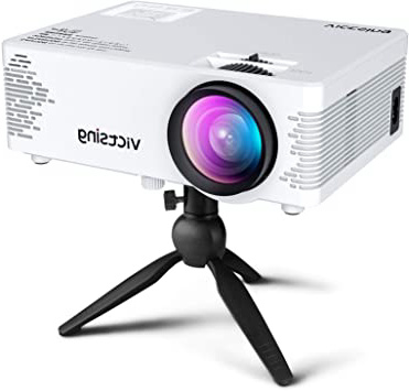 Proyector WiFi, VicTsing Mini proyector portátil , Compatible con Bluetooth y 1080P Full HD, Compatible con proyección con Cable e inalámbrica, Compatible con PS4 / USB / TV Stick / HDMI / VGA / AV