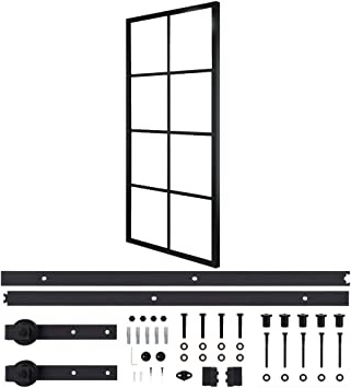 vidaXL Puerta Corredera con Herrajes