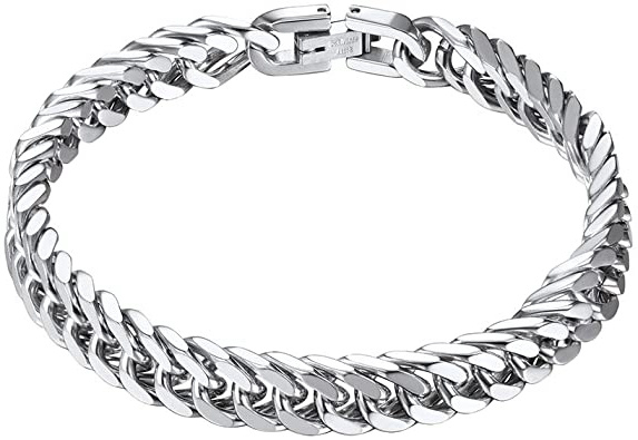 PROSTEEL Pulsera Cadena Cubana de