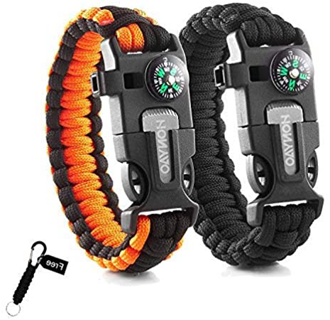 HONYAO Pulseras de Paracord, 2