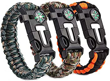 Vdealen Pulsera Paracord Supervivencia, 3