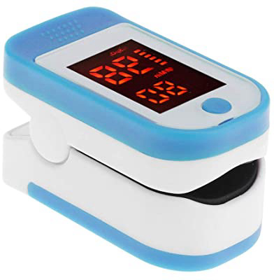 Galapara Oxímetro de Pulso, Pulsioxímetro de Dedo Digital con Pantalla LED, para medir la frecuencia del Pulso Saturación de oxígeno en Sangre Control de la Sala Atención domiciliaria