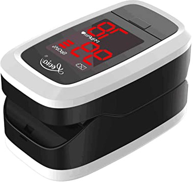 Oxímetro de Pulso, Pulsioximetro de Dedo - Lovia Lector de Pulso Digital de Lectura Instantánea, saturimetro de dedo con Pantalla LED, Operación Con un Solo Botón, Oximetro Dedo Profesional