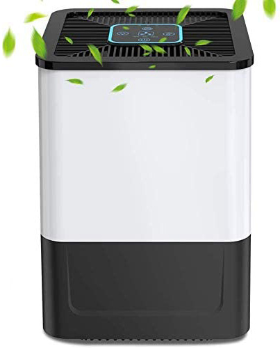 Nobebird Purificador de Aire para Hogar con Filtro HEPA y Carbón Activado, 5 Capas de Filtración, Temporizador, 7 Colores Luz Nocturna, Air Purifier para Elimina Polvo, Polen, Humo