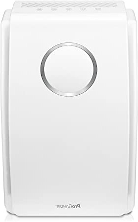 Pro Breeze Purificador de aire 5 en 1 con pre-filtro, filtro HEPA, filtro de carbón activado, catalizador frío y generador de iones negativos. Contra las alergias y los olores (CADR 218, 40 m²)