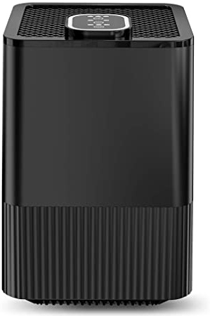 Purificador de Aire con Filtro HEPA Real y ionizador,Limpiador de Aire Compacto con filtración de 4 Capas y función de Temporizador, Elimina Polvo,Humo,caspa de Mascotas, alérgico alérgico