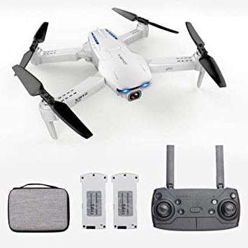 GoolRC S162 RC Drone con Cámara GPS Ajustable Gran Angular WiFi Foto de Gesto Vídeo MV FPV RC Quadcopter Sígueme Drone para Adultos (2 Baterías & 5G 4K)