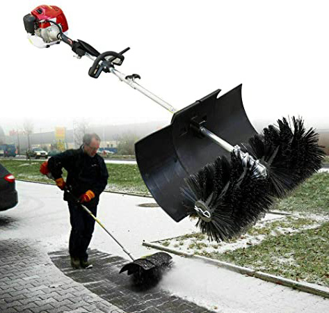 Escoba eléctrica manual para nieve