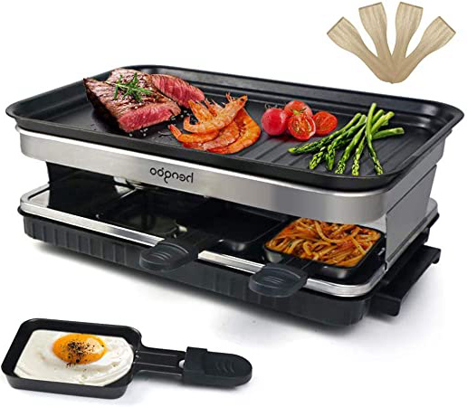 HengBO Raclette Parrilla con Antiadherente