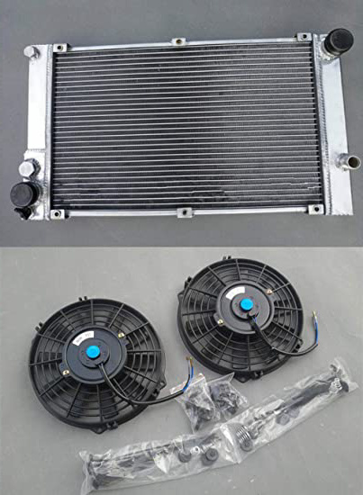 Radiador de aluminio + ventiladores
