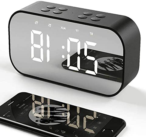 Tanouve Despertador con Altavoz Bluetooth