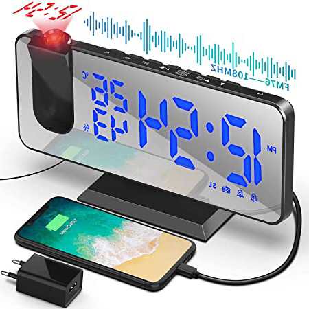 Radio Despertador Proyector, Liorque Reloj