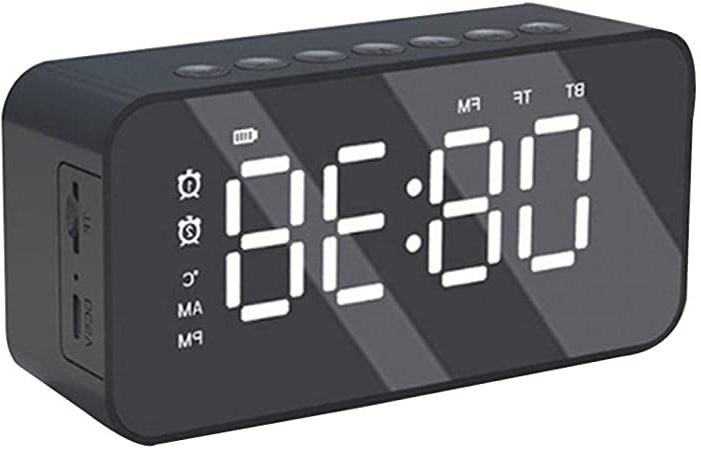 ALEOHALTER Radio Reloj Despertador USB,