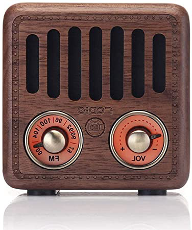 Vintage Radio Portátil Bluetooth Altavoz,