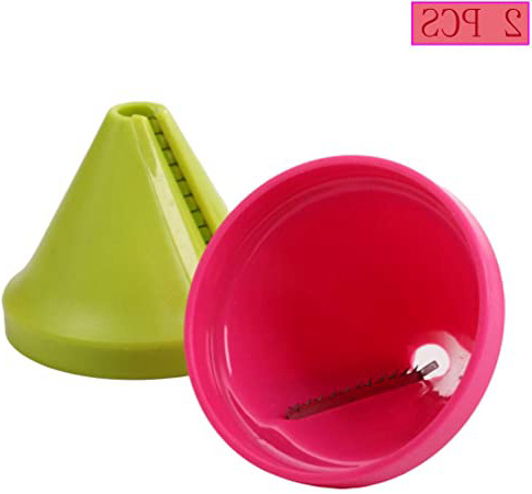 longyisound 2PCS Cortador de Verdura, en Espiral Rallador de Verduras Mano, para Cortador/Calabacin de Pepinos Rallador de Zanahorias Rallador de Espiral