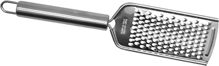 Fackelmann Elemental Cocina, Rallador Verduras y Quesos Elegante Acero Inoxidable Mango Tubular, 24cm, 1ud Pequeño