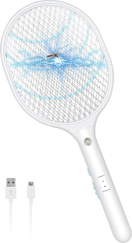 Feizhibo Raqueta Mosquitos Eléctrico, 3000V