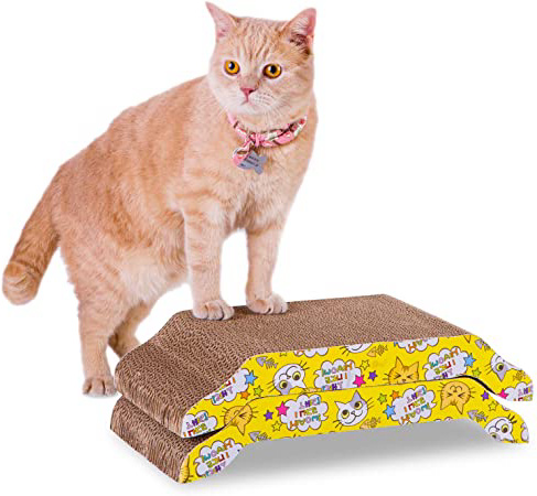 PETTOM 2PCS Rascador de cartón