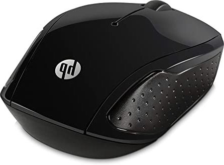 HP 200 RF inalámbrico Óptico 1000DPI Ambidextro Negro - Ratón (Ambidextro, Óptico, RF inalámbrico, 1000 DPI, Negro)
