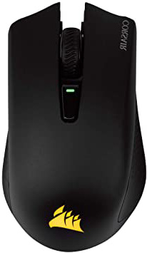 Corsair Harpoon RGB Wireless, Ratón para Juegos Recargable (Tecnología Slipstream, Retroiluminación Led RGB, 10 000 PPP, Óptico), RF inalámbrica + Bluetooth, Inalámbrico, Negro
