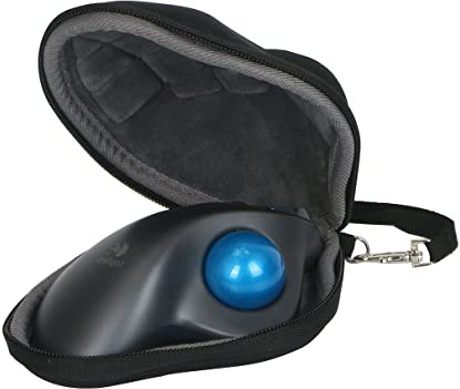 Duro Viajar Caso Cubrir para Logitech M570 Ratón de Bola Trackball inalámbrico by co2CREA