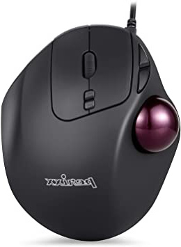 Perixx PERIMICE-517 Ratón Trackball Ergonómico - 34mm Trackball - 7 Botones - 400/1000 dpi - 1.8m Cable
