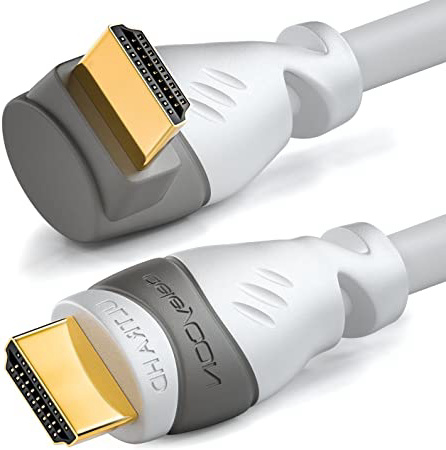 deleyCON 3,0m Cable HDMI Ángulo