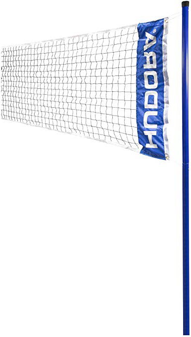 Hudora Rete Da Pallavolo E Badminton – 2 Tubi In Acciaio, Lunghezza 25 Cm, Adatta A Bambini Da 5 Anni