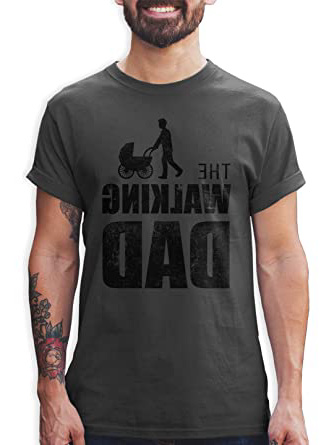 Shirtracer Camisetas Hombre The Walking Dad Regalo de cumpleaños para el Padre