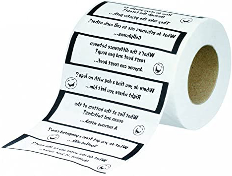 Crap Jokes papel higiénico. Bromas terrible en un rollo de papel higiénico. Broma Gran idea del regalo