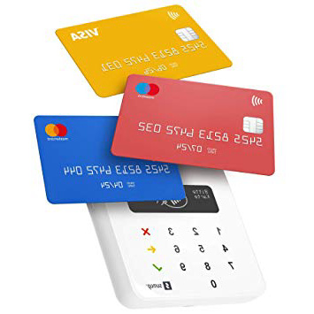 Lector De Tarjetas Portátil Sumup Air-Pago Con Tarjeta De Débito, Crédito, Apple, Google Pay y más- Terminal Móvil Con Tecnología RFID NFC- Pago Con Solo Acercar Su Tarjeta-Teléfono O Chip & Pin