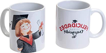 Mopec Taza Graduación Chica, Cerámica,