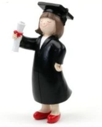 Figura Pastel graduación Chica 16,5cm