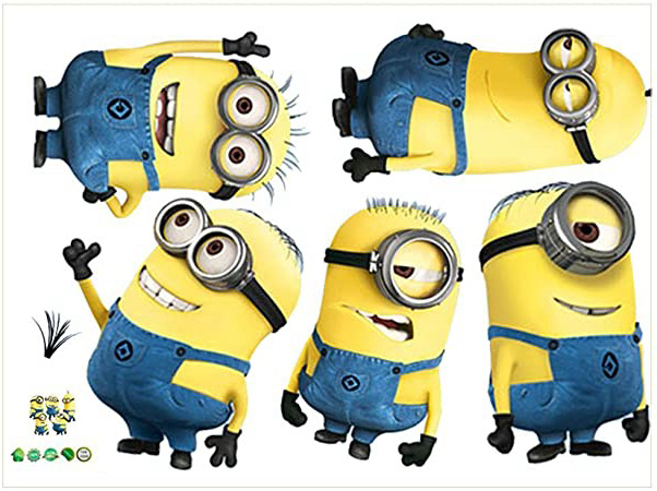 Minions Lindas etiquetas pegatinas impermeable